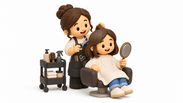 At the Hair Salon dictionary cover